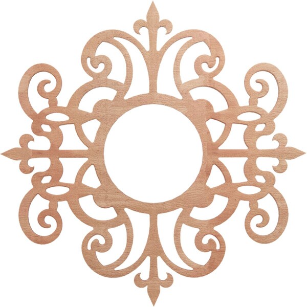 Ekena Millwork Dijon Wood Fretwork Pierced Ceiling Medallion, Cherry, 26"OD x 8 1/2"ID x 1/4"T CMWP26X26X0250DICH - main